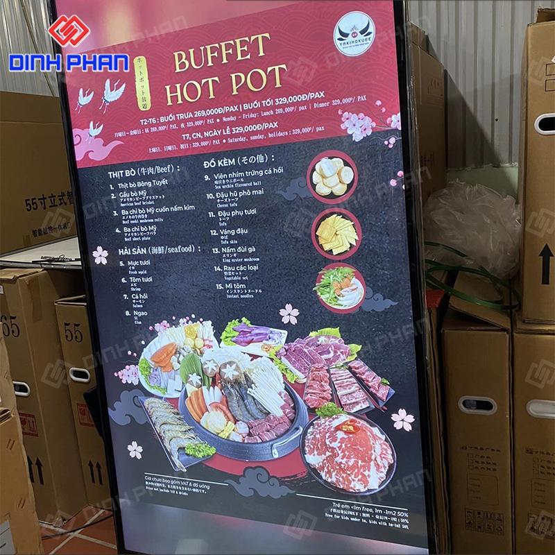 sản phẩm hộp đèn quảng cáo quán ăn