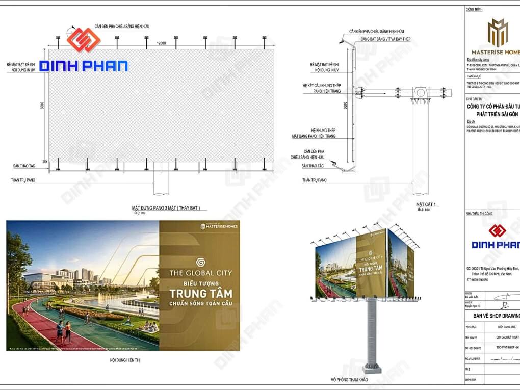 THI CÔNG BIỂN HIỆU BỔ SUNG CHO KĐT THE GLOBAL CITY (1) thong so ban ve bien hieu