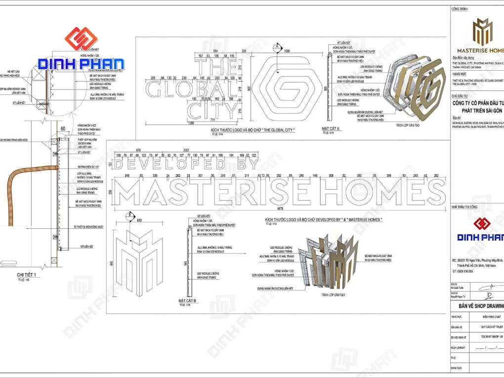 THI CÔNG BIỂN HIỆU BỔ SUNG CHO KĐT THE GLOBAL CITY (5) thong so ky thuat ban ve