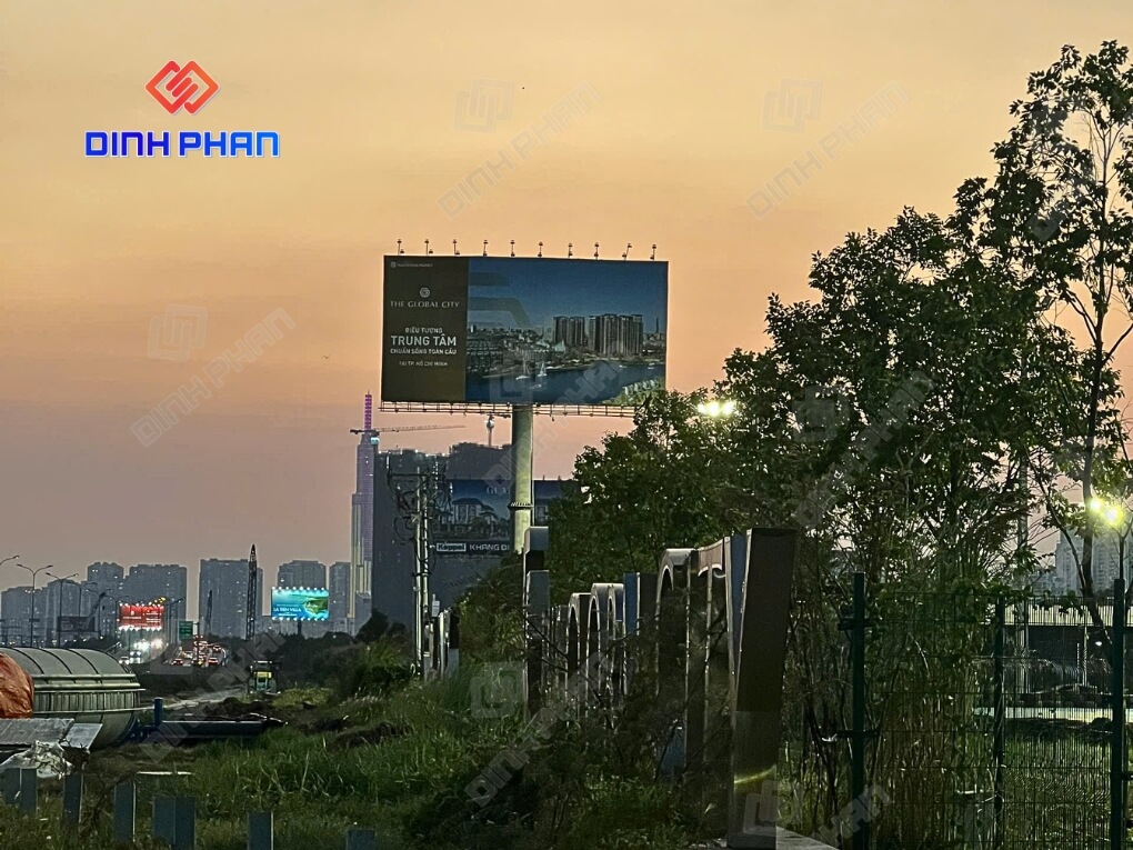 THI CÔNG BIỂN HIỆU BỔ SUNG CHO KĐT THE GLOBAL CITY (7) thi cong bien hieu ngoai troi
